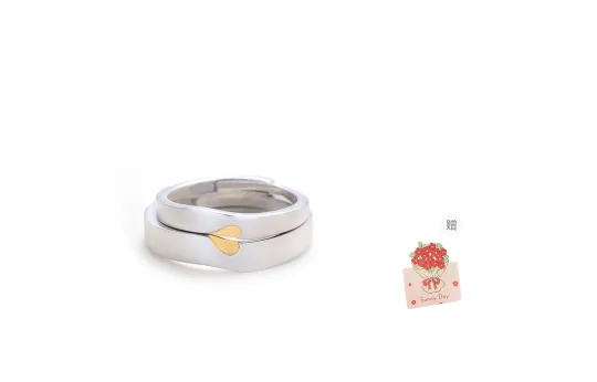 Asia Star 925 Sterling Silver Couple Rings Unisex