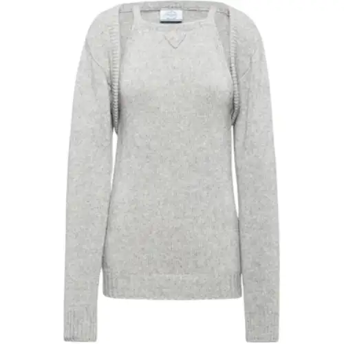 PRADA Holiday Casual Suits Women's Crew Neck Moderate Mid Length