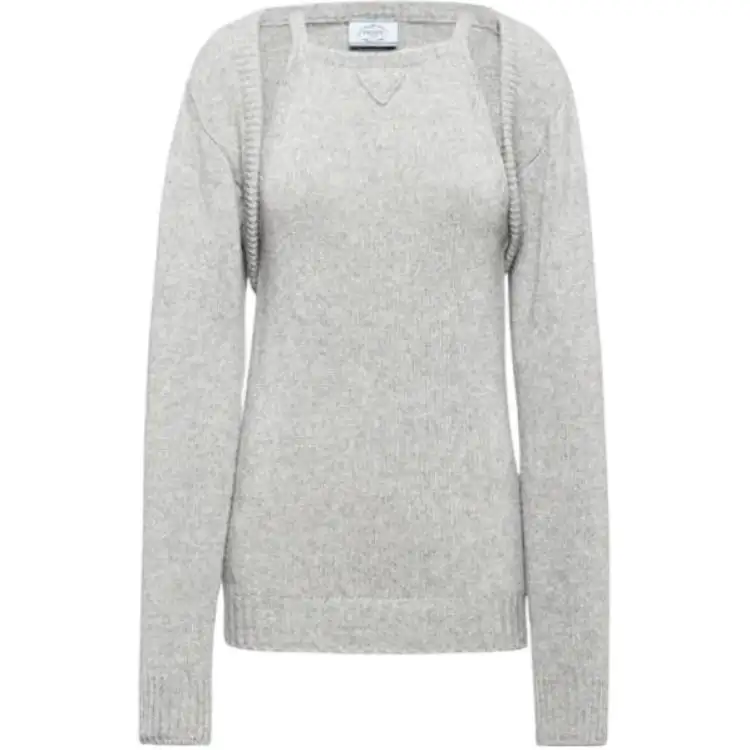 PRADA Holiday Casual Suits Women's Crew Neck Moderate Mid Length