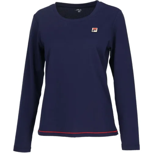 FILA Tennis Tops Women's Blue Crew Neck Moderate
