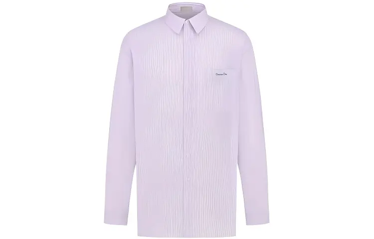DIOR Shirts Men's Pink Lapel Moderate Shirt