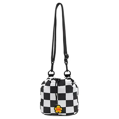 Vans Polyester Crossbody Bag, Shoulder Bag Regular Women's Black White