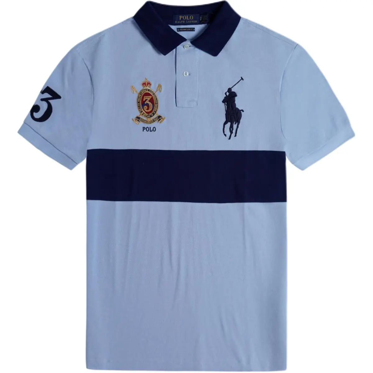 Polo Ralph Lauren SS24 Polo Shirt Custom Slim Fit Men's Blue