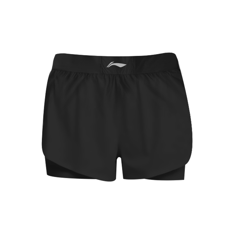 Li Ning Sports Shorts Women’s Standard Black Moderate Mock Two Piece