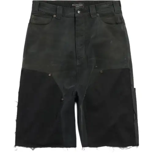 Balenciaga Panelled Denim Shorts