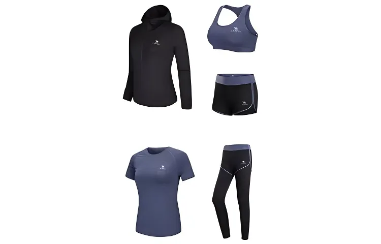 CAMEL Fitness Sets Women's Crew Neck Moderate
