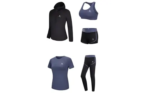 CAMEL Travel yoga clothing, short sleeve T-shirt, shorts, vest, split trousers, set for gym