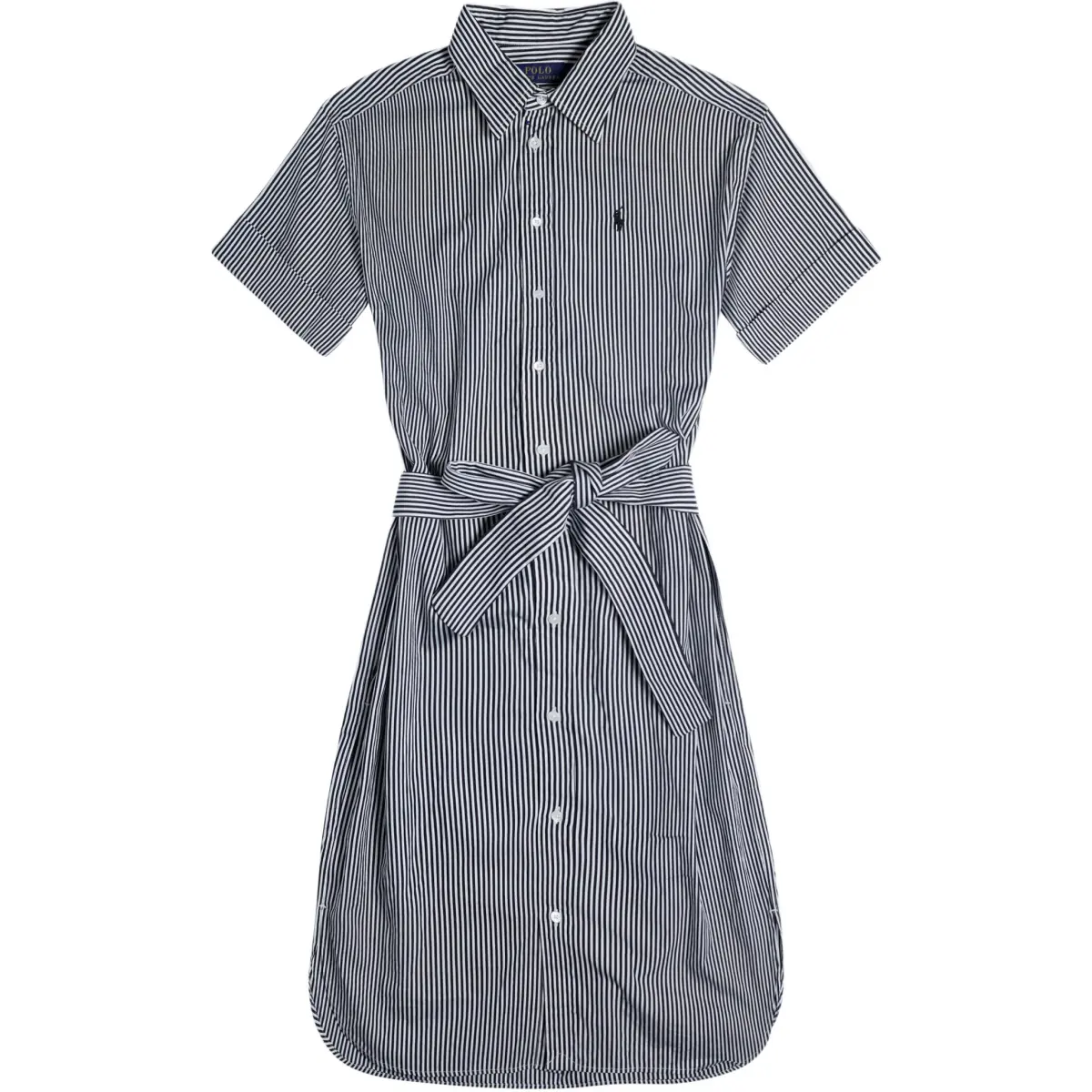 Polo Ralph Lauren SS24 Short Sleeved Dress Women's Black White