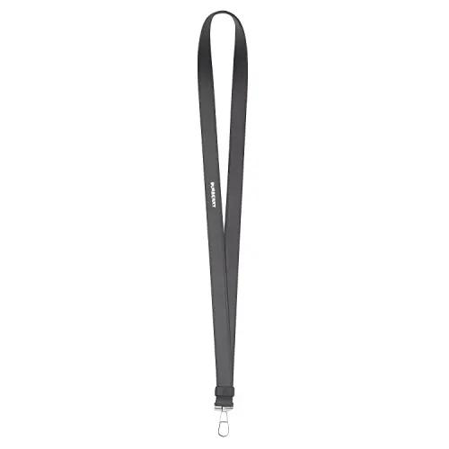 Burberry Leather Lanyard Bag Strap Women's Dark Charcoal Gray