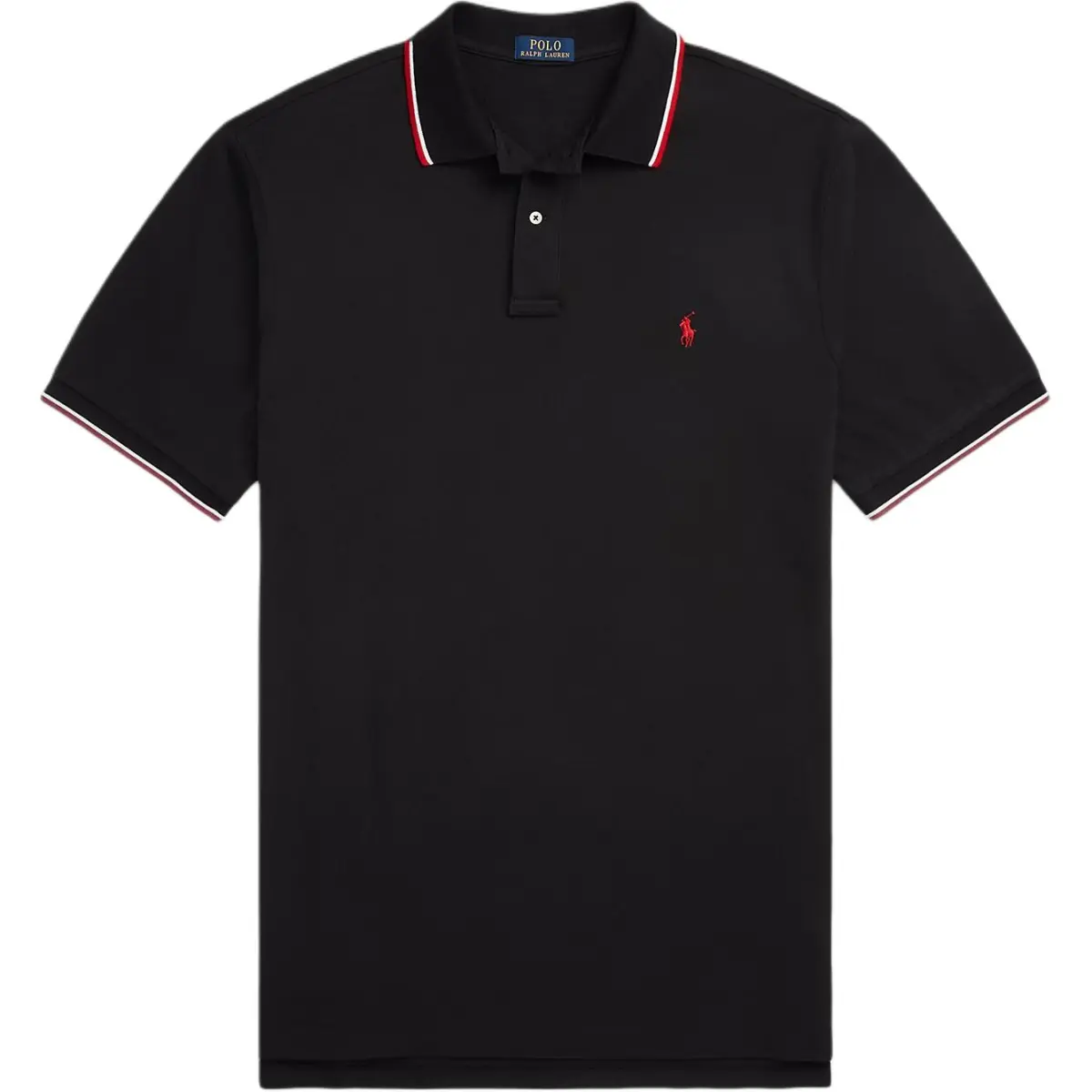 Polo Ralph Lauren Polo Shirt Custom Slim Fit Men's Black