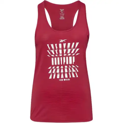 Reebok Sleeveless Sports Shirts Women's Burgundy Other