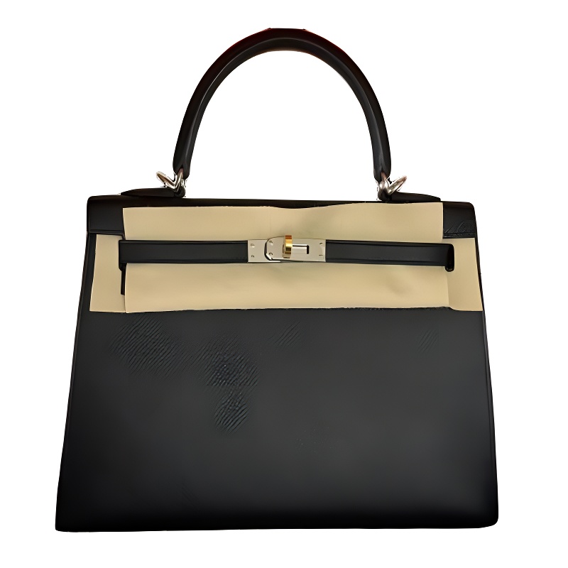Женская сумка Hermes Kelly 25 Epsom 25 (черная)
