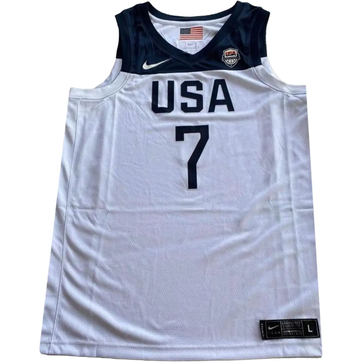 Nike Basketball Jerseys Men's White V-neck Moderate