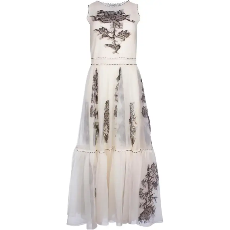 DIOR Sleeveless Dress Women's White
