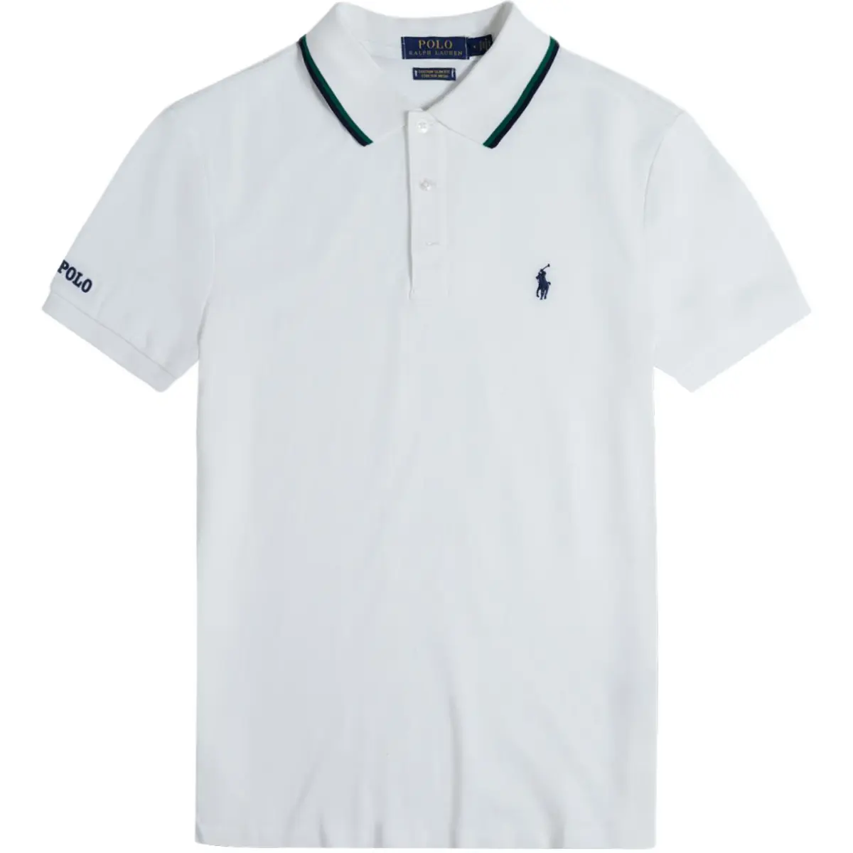 Polo Ralph Lauren SS24 Polo Shirt Custom Slim Fit Men's White