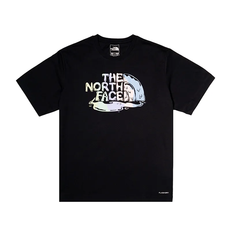 THE NORTH FACE Quick Dry T Shirts Unisex Cosmic Black