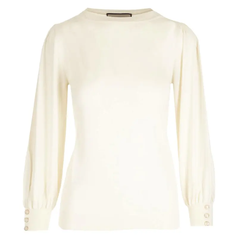 GUCCI FW22 Sweater Women's Ecru