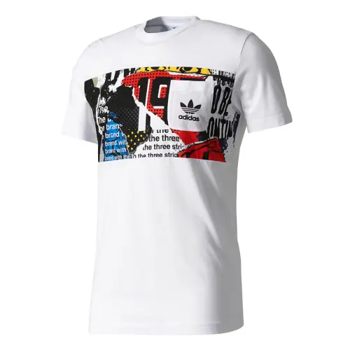 Adidas Originals T Shirts Men's White Crew Neck