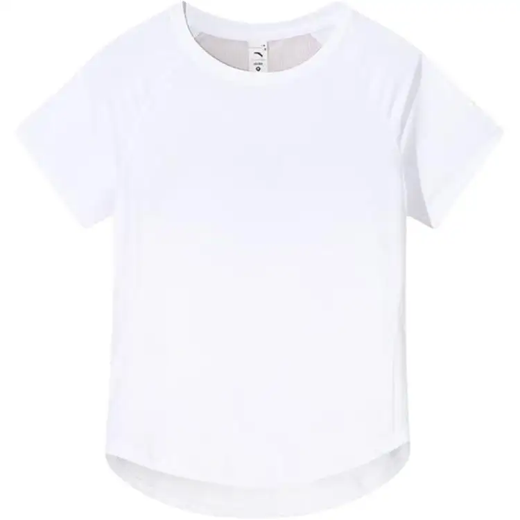 ANTA T Shirts Women's Snowflake White Crew Neck Thin Straight Fit