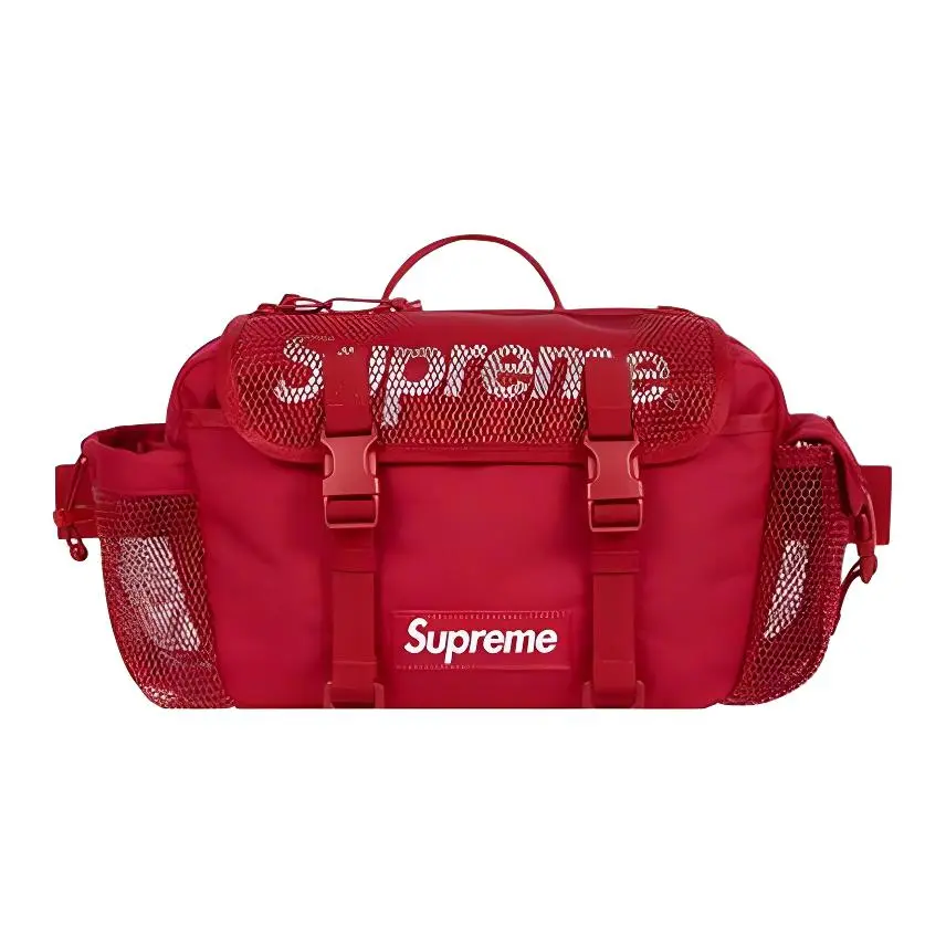 Supreme Polyester Shoulder Bag, Crossbody Bag, Fanny Pack Regular Unisex Red