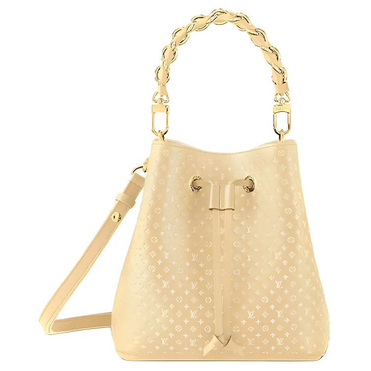 LOUIS VUITTON NéoNoé Cow Leather Bucket Bag, Shoulder Bag, Crossbody Bag, Handbag Small Women's Yellow
