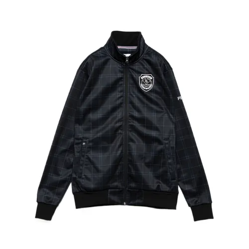FILA Jackets Men's Black Stand Collar Moderate Other