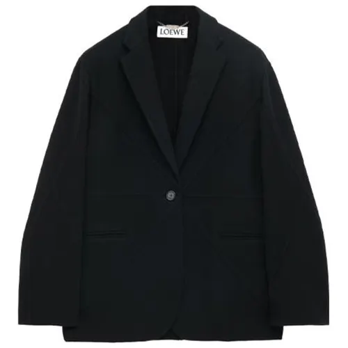 LOEWE Puzzle Fold Jacket In Wool Jackets & Coats Women's Black