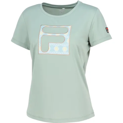 FILA Tennis Tops Women's Green Crew Neck Moderate