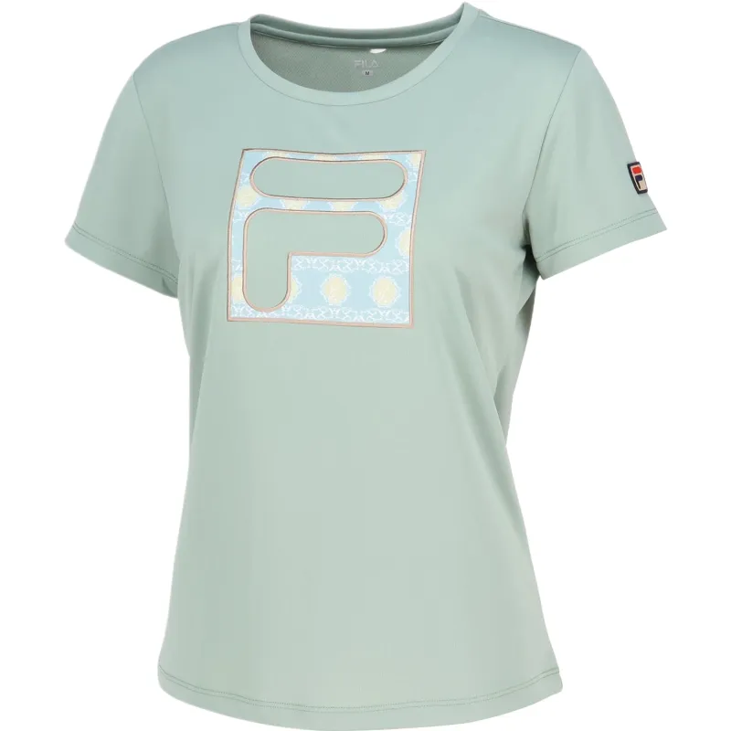 FILA Tennis Tops Women's Green Crew Neck Moderate