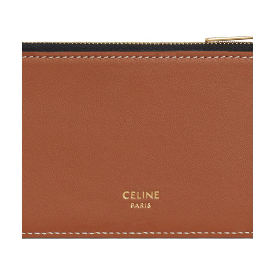 Женская сумка CELINE (желто-коричневая) — фото 5