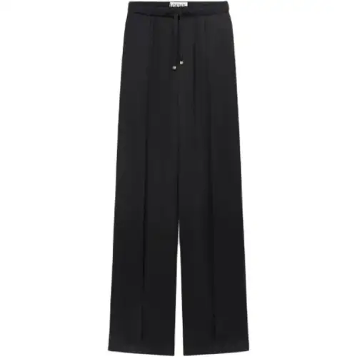 LOEWE Casual Pants Women's Black Moderate Wide Leg Pants