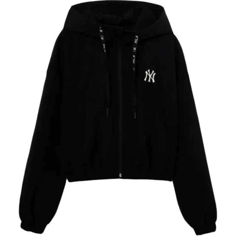 MLB Sweatshirts Unisex Black Hooded Moderate Regular