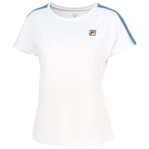 FILA Tennis Tops Women's White Crew Neck Moderate