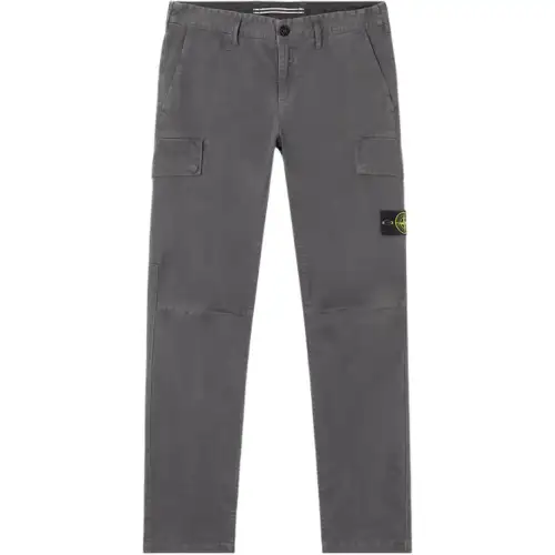 STONE ISLAND Cargo Pants Men's Charcoal Gray