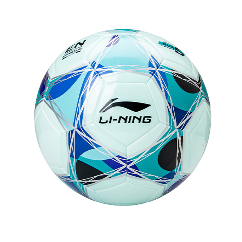 Li Ning Size 5 Ball Soccer Ball TPU Machine Stitched Soccer Ball Unisex Blue