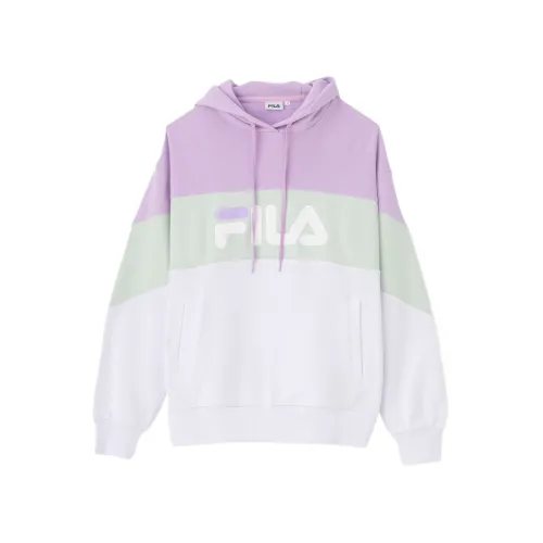 FILA Sweatshirts Women's Lavender Hooded Moderate Regular