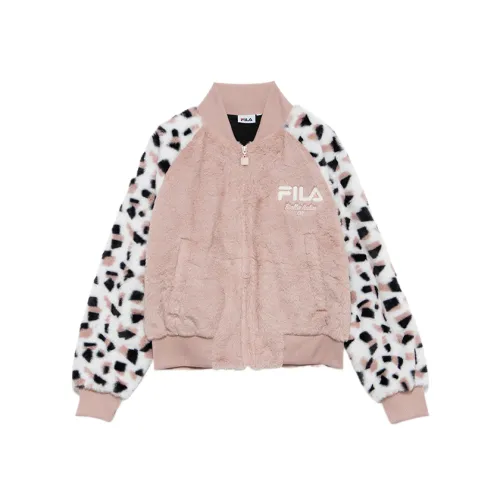 FILA Velvet Jackets Women's Pink Moderate