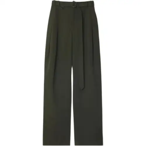 Burberry pleated belted trousers