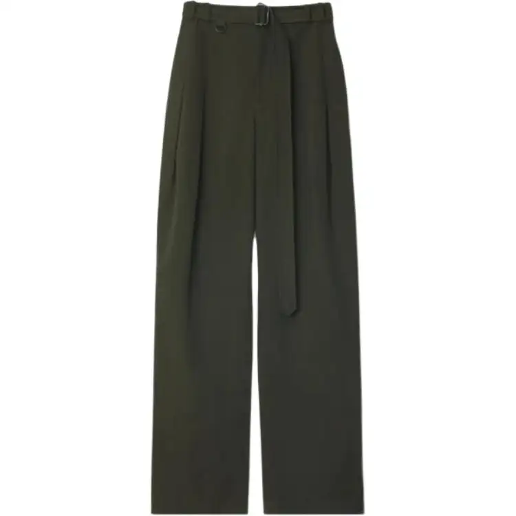 Burberry pleated belted trousers