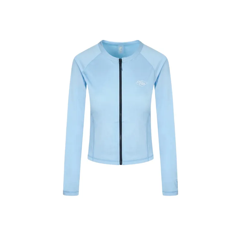 FILA Jackets Women's Blue Crew Neck Moderate Other