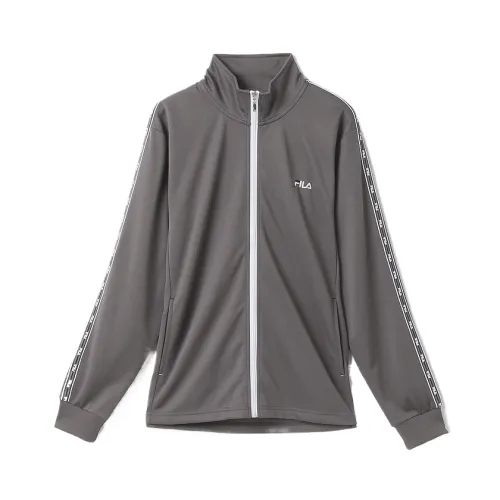 FILA Jackets Men's Charcoal Gray Stand Collar Moderate Other