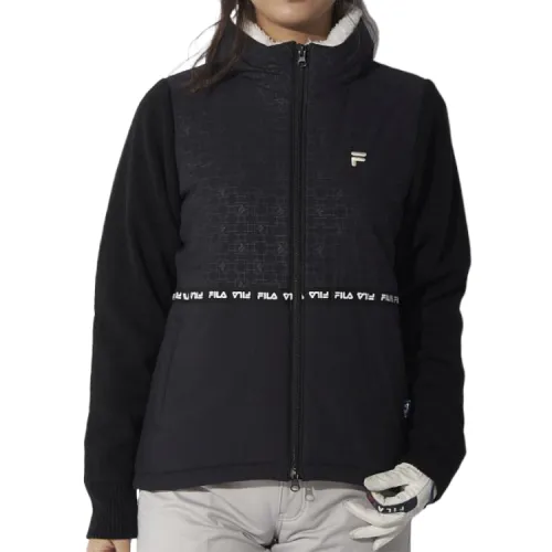 FILA Jackets Women's Black Hooded Thickened Other