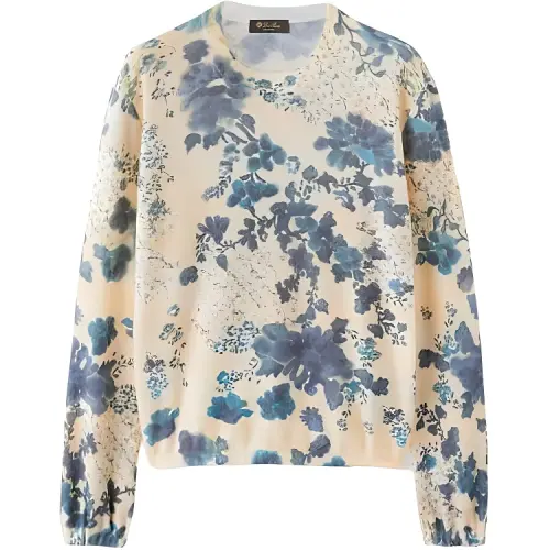 Loro Piana Cashmere Sweater Women's Blue