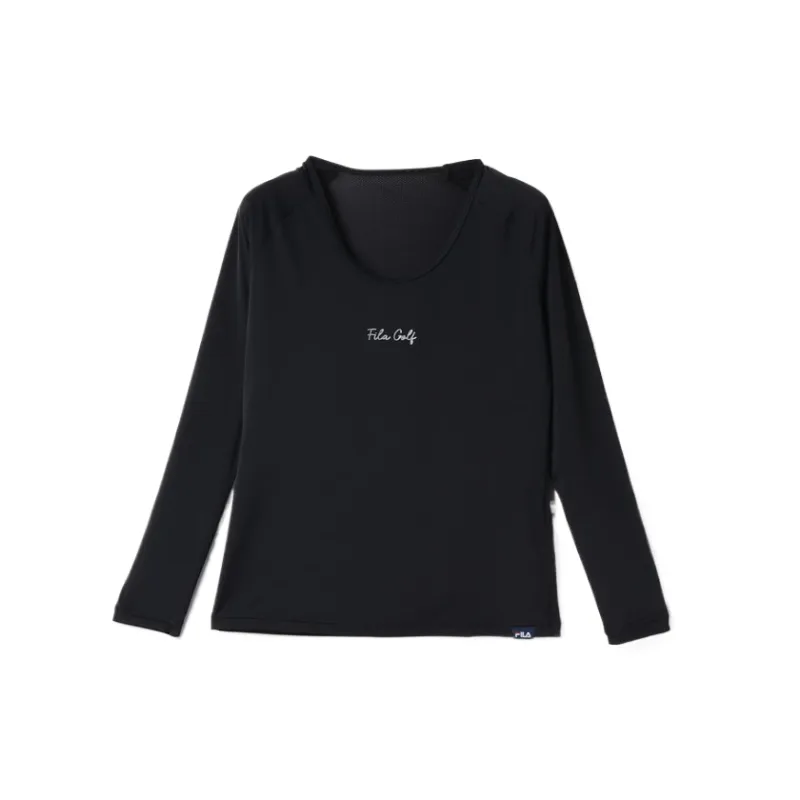 FILA Golf Shirts Women's Black Moderate