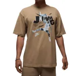 Jordan BRAND T Shirts Men's Desert Camouflage/Black Crew Neck Moderate