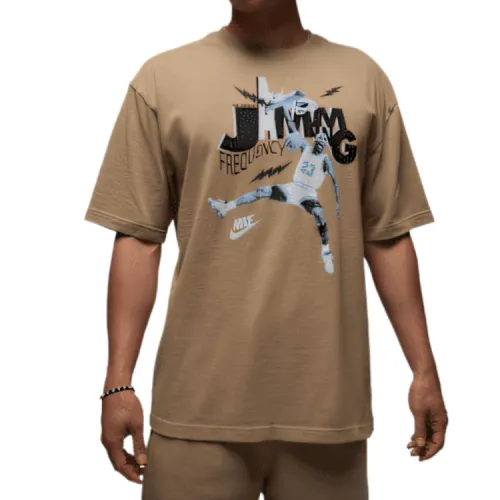Jordan BRAND T Shirts Men's Desert Camouflage/Black Crew Neck Moderate