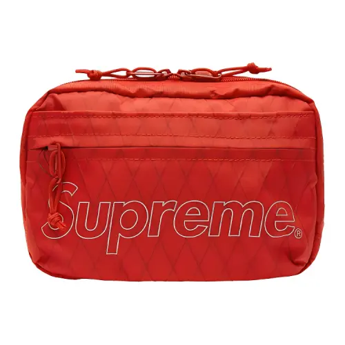 Supreme Nylon Fabric Crossbody Bags Regular Unisex Red