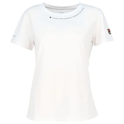 FILA Tennis Tops Women's White Crew Neck Moderate