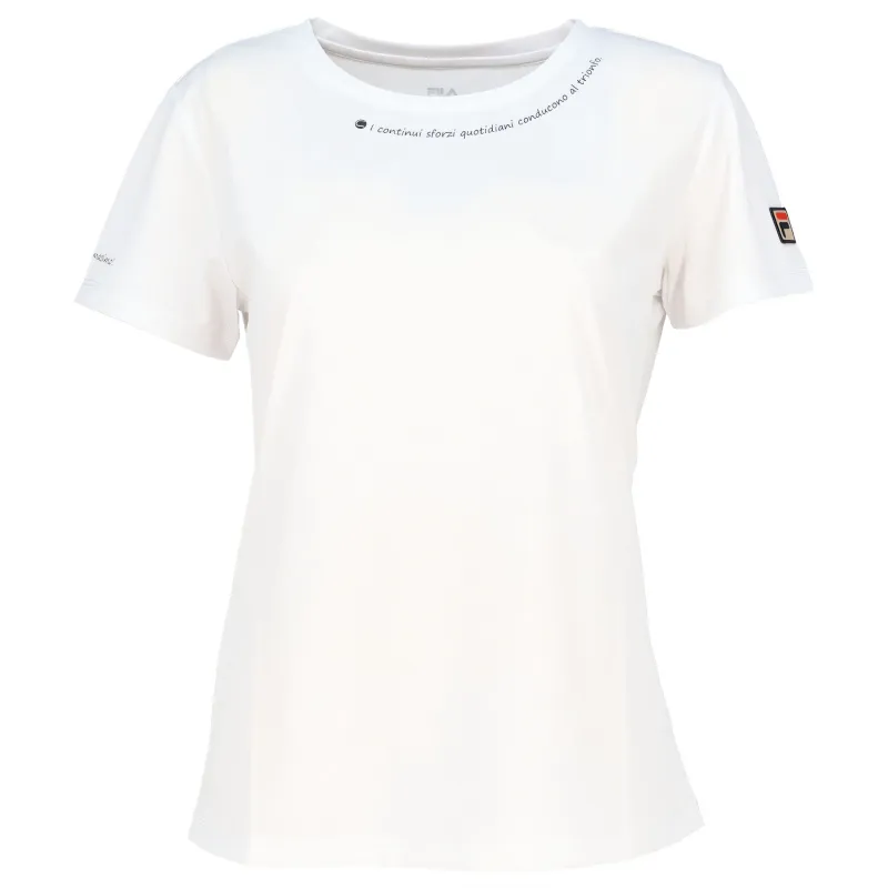 FILA Tennis Tops Women's White Crew Neck Moderate