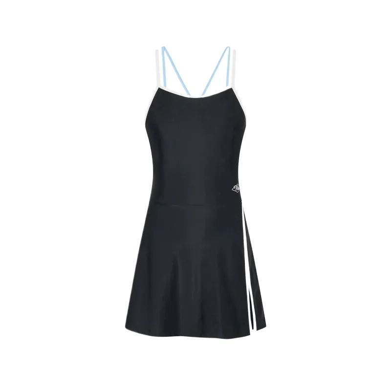 FILA Slip Dresses Women's Black Moderate Mid Length
